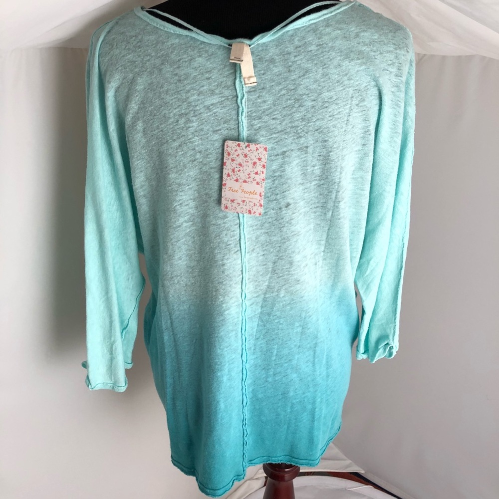 Free People mint ombré gradient scoop neck top - Picture 3 of 6